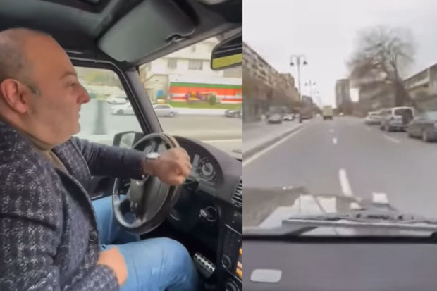 Bakıda “Gelandewagen” sürücüsü kasıbları təhqir etdi – VİDEO