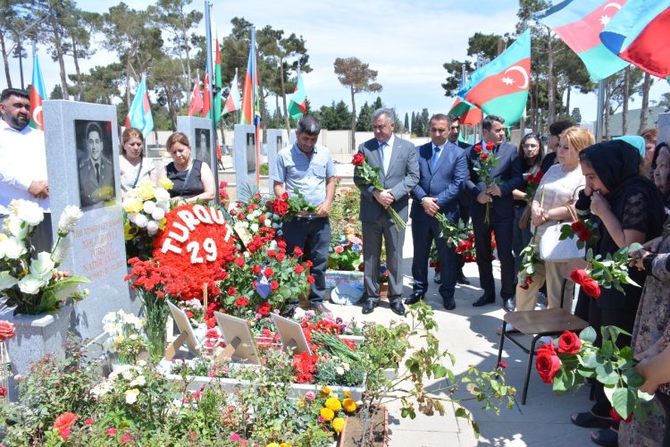 Abşeron rayonunda şəhid Turqut Xəlilbəylinin 29-cu doğum günü qeyd edilib