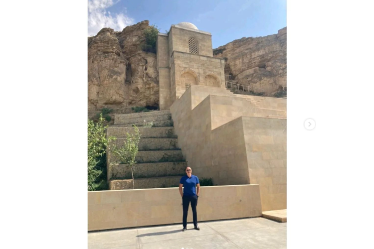 Prezident və Mehriban Əliyeva “Diri Baba” türbəsində