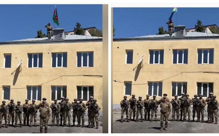 Laçın şəhərində bayrağımız ucaldı: general Prezidentə məruzə etdi – Video