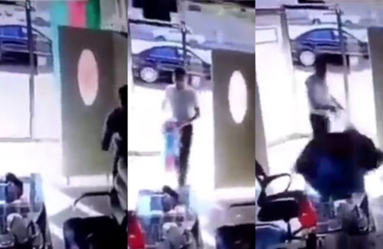 Bayrağımızı təhqir edən tapıldı – VİDEO