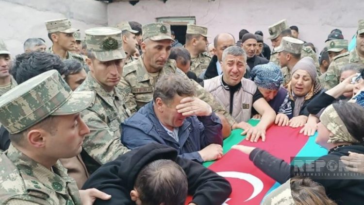 Şəhid Orxan Novruzəlizadə dəfn olundu (FOTOLAR)