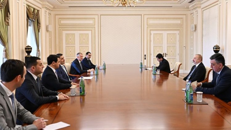 Prezident İlham Əliyev Gürcüstan parlamentinin sədrini qəbul edib – YENİLƏNİB