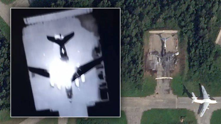 Ukraynanın Pskov aerodromunu vuran PUA-lar Rusiya ərazisindən buraxılıb