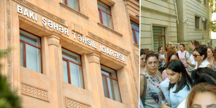 Xüsusi təhsil məktəblərinin müəllimləri etiraza qalxdı – Ev təhsili ləğv edilir? – VİDEO