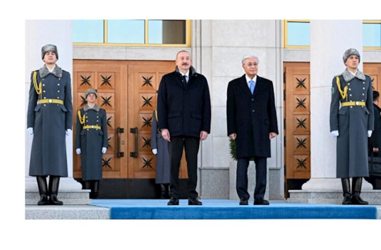 İlham Əliyevin Qazaxıstana səfəri başladı — FOTOLAR