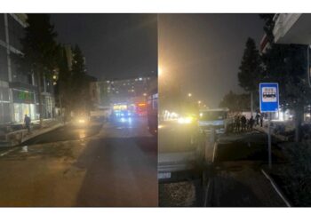 Bakının gecə mafiası iş başında; Səkini kəsib parkinqə çevirdilər — FOTOLAR