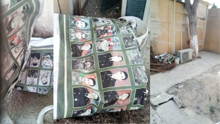 9 saylı cəzaçəkmə müəsisəsində şəhidlərə sayğısızlıq: Fotolarını ayaqlar altına atdılar…