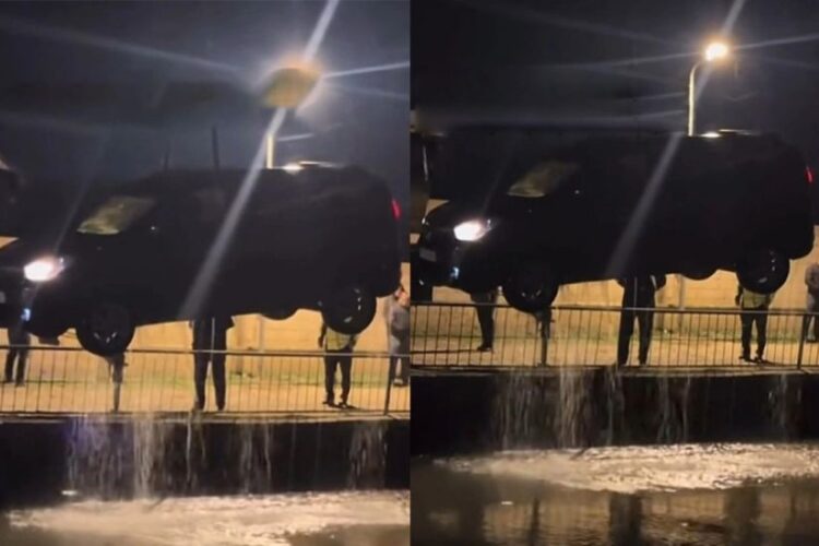 “Kür” hotelinin inzibatçısının idarə etdiyi avtomobil “Akkuşa” çayına düşdü – VİDEO