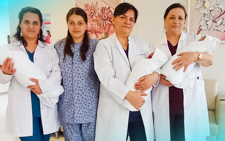 Masallıda 2 uşaqlı ananın üçəmi də doğuldu – Fotolar