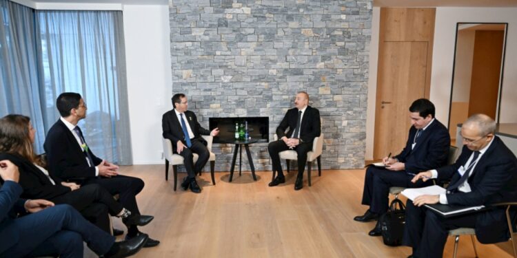 İlham Əliyev İsrail Dövlətinin Prezidenti ilə görüşüb — FOTOLAR